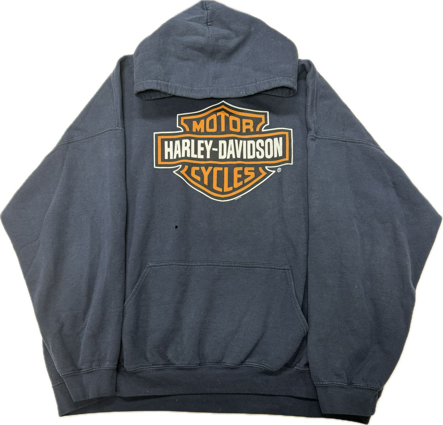 Vintage Harley Davidson Biker Logo Wisconsin Hooded Sweatshirt(XXL)