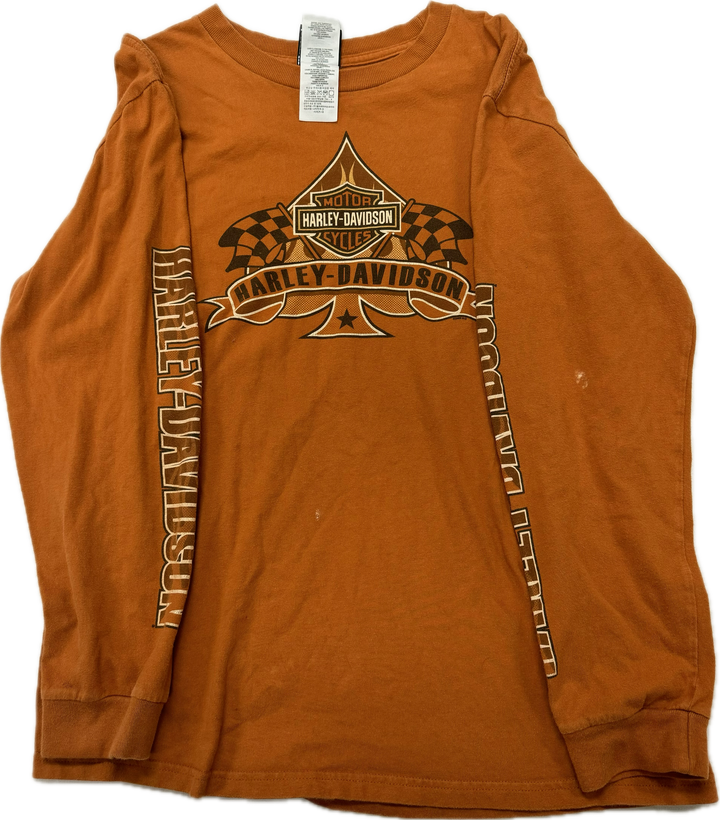 Vintage Harley Davidson Biker Logo Las Vegas Longsleeve Tee(Large)