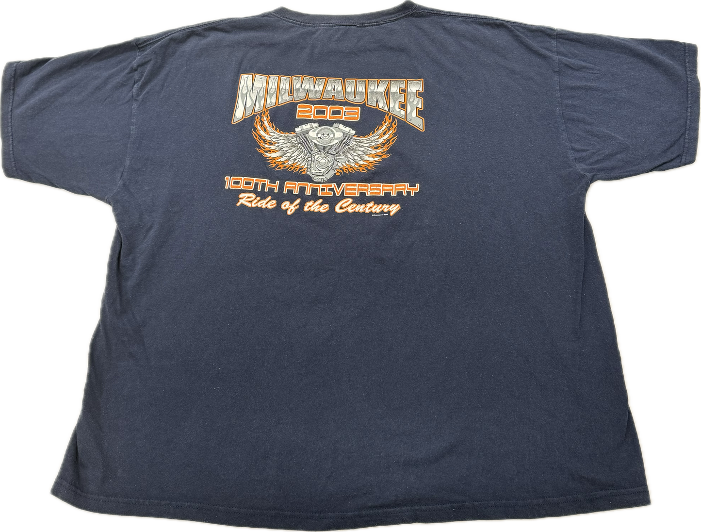 Vintage 2003 Auto Car Racing Logo Milwaukee Tee(XXL)