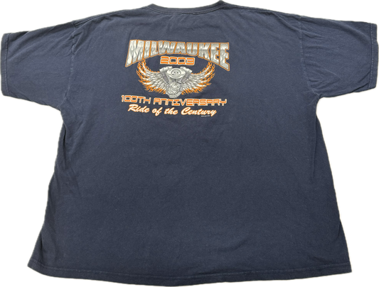 Vintage 2003 Auto Car Racing Logo Milwaukee Tee(XXL)