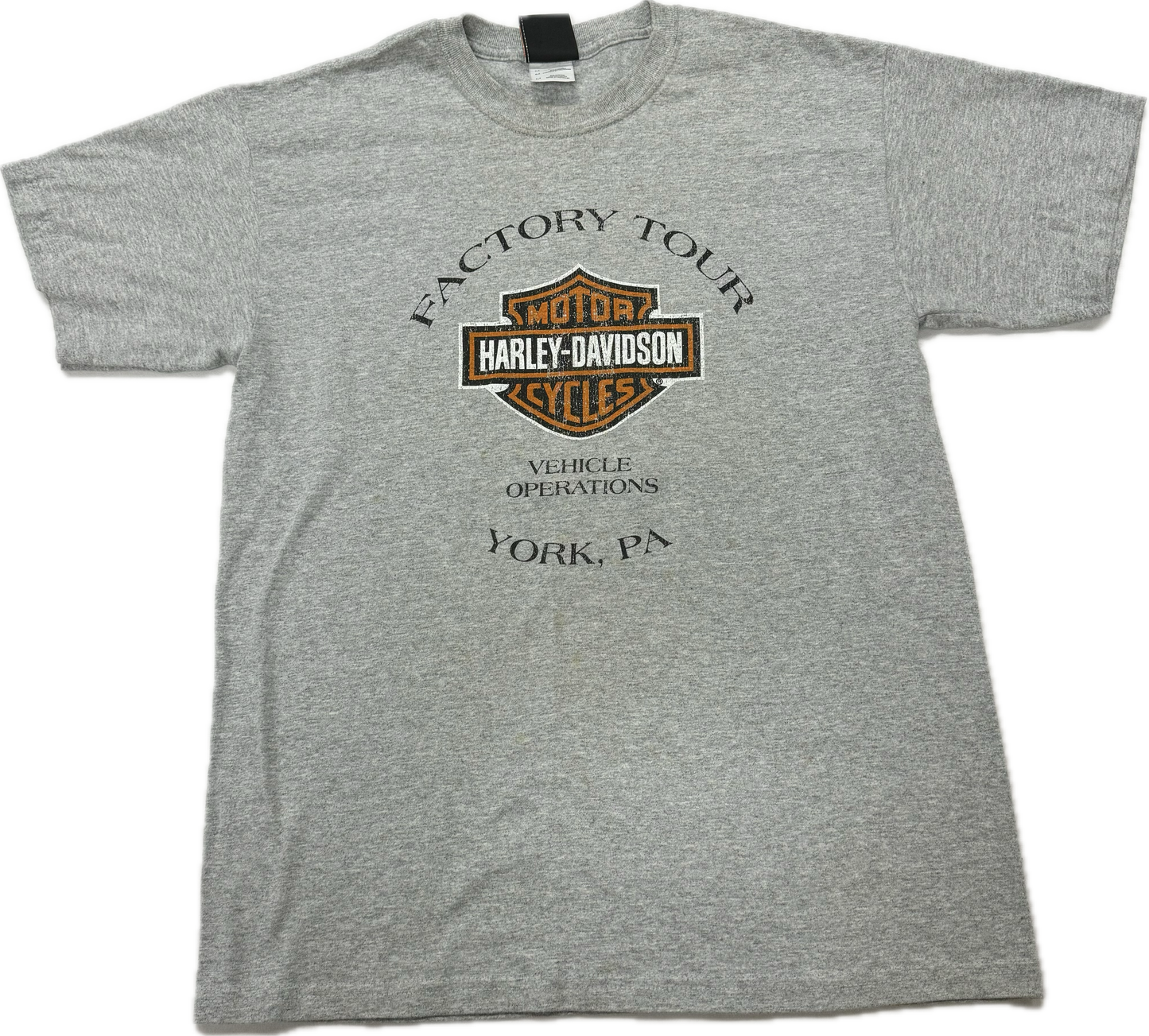 Vintage Harley Davidson Biker Logo York Pennsylvania Vacation Tee(Medium)