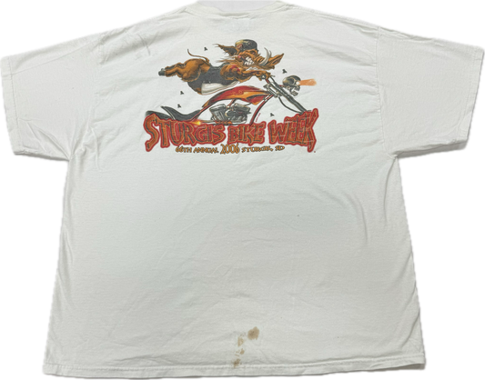 Vintage Sturgis Bike Week 2006 Biker Logo Vacation Tee(XXL)