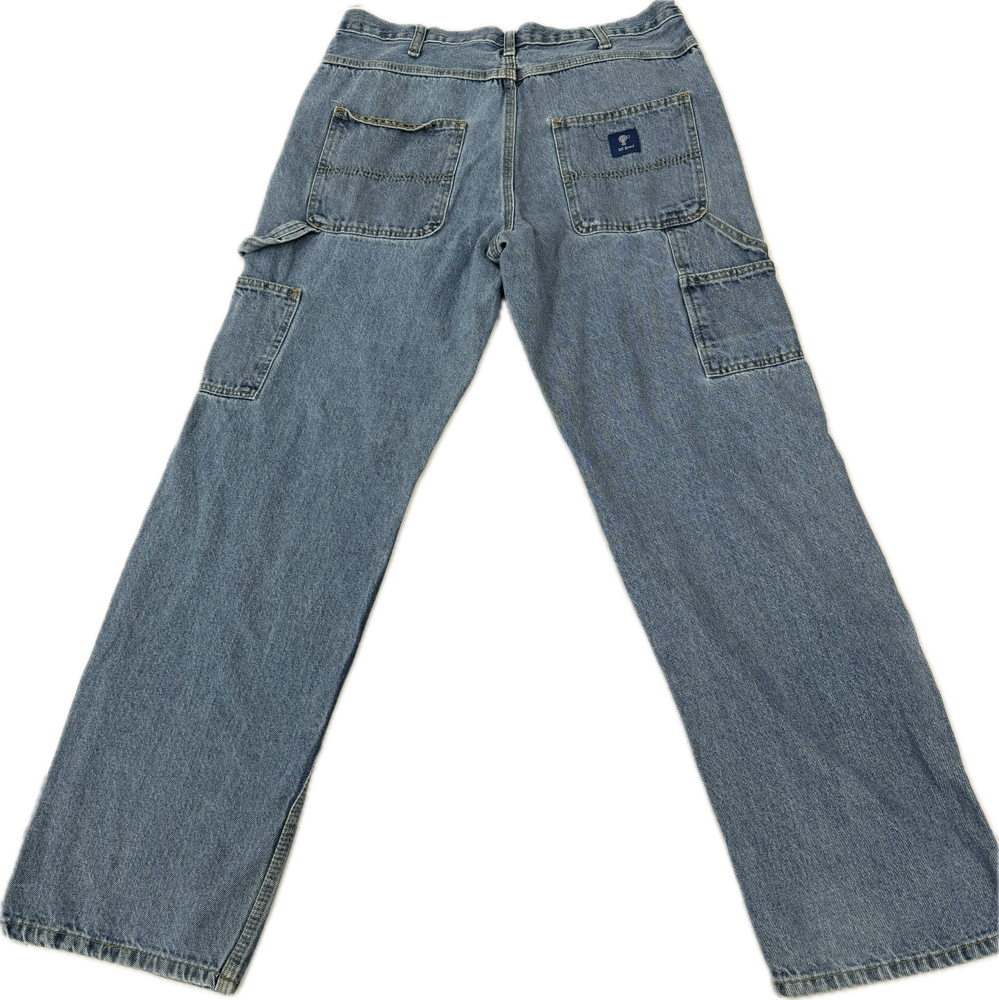 Vintage RK Brand Workwear Light Wash Denim Cargo Pants Jeans(34 x 34)