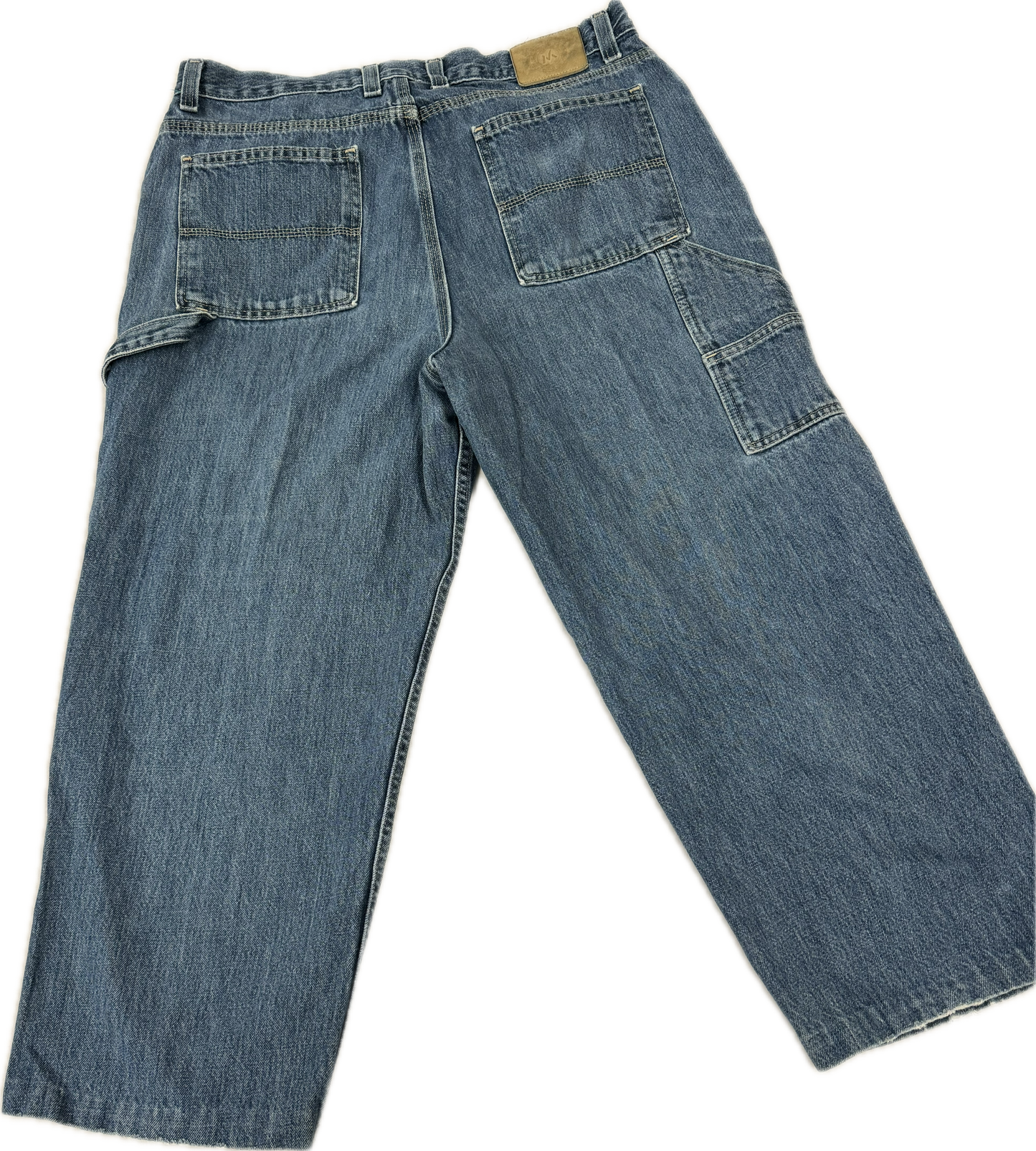 Vintage Workwear Light Wash Denim Cargo Pants Jeans(36 x 30)