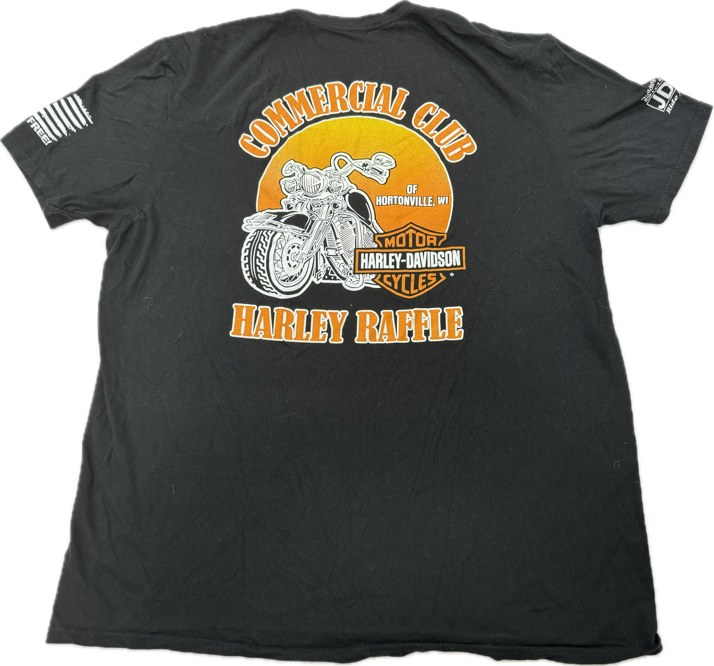 Vintage Harley Davidson Biker Logo Wisconsin Vacation Tee(XXL)