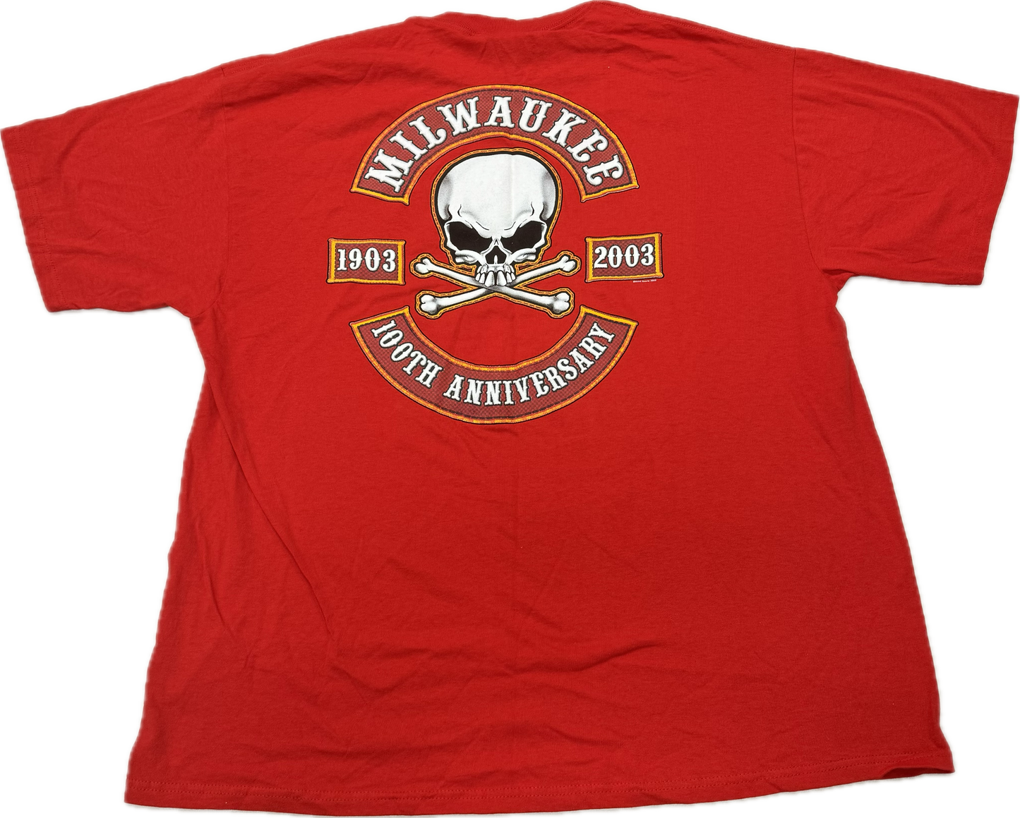 Vintage Milwaukee Biker Logo Milwaukee Vacation Tee(XXL)