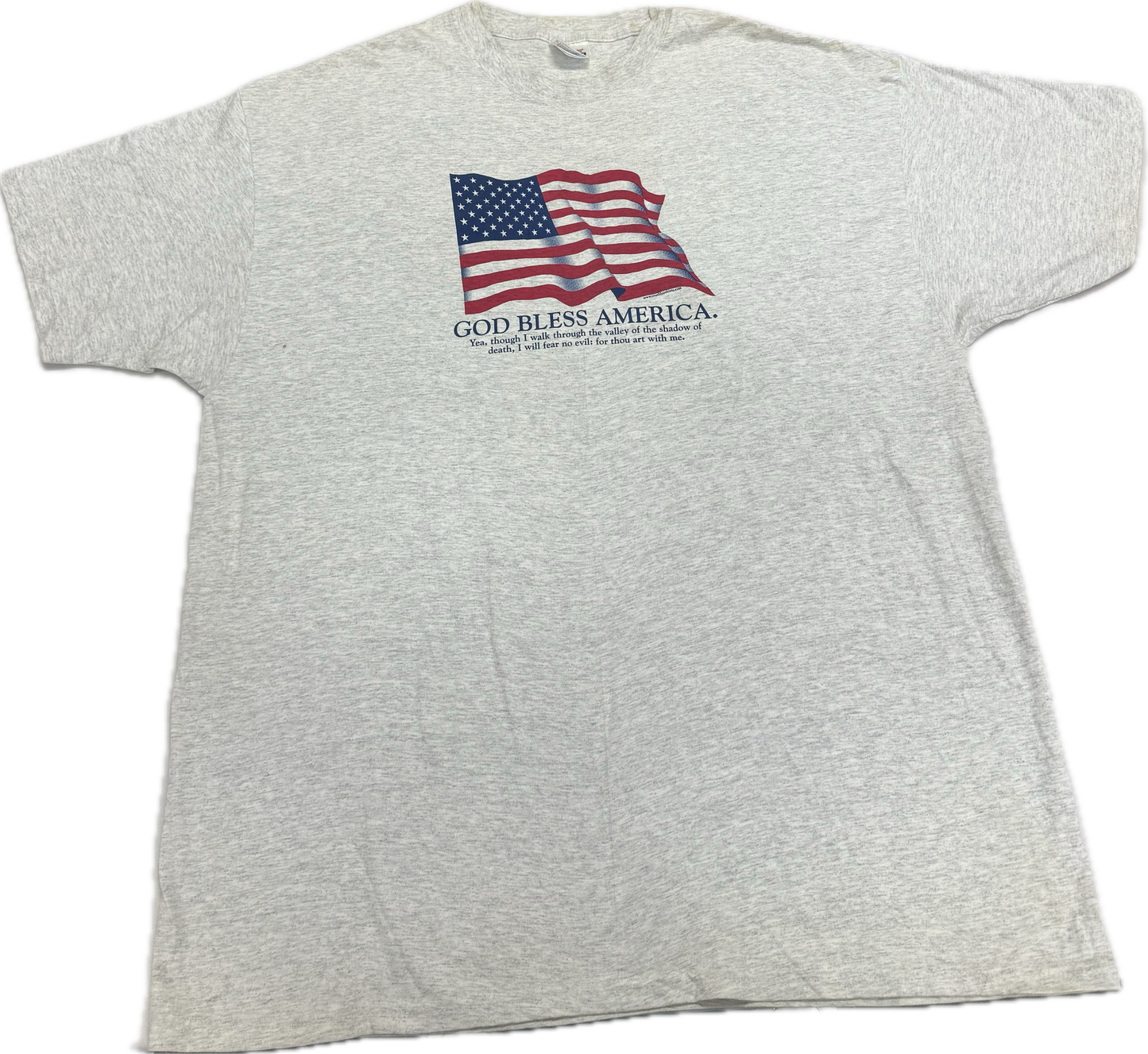 Vintage God Bless America USA Logo Tee Shirt(XXL)