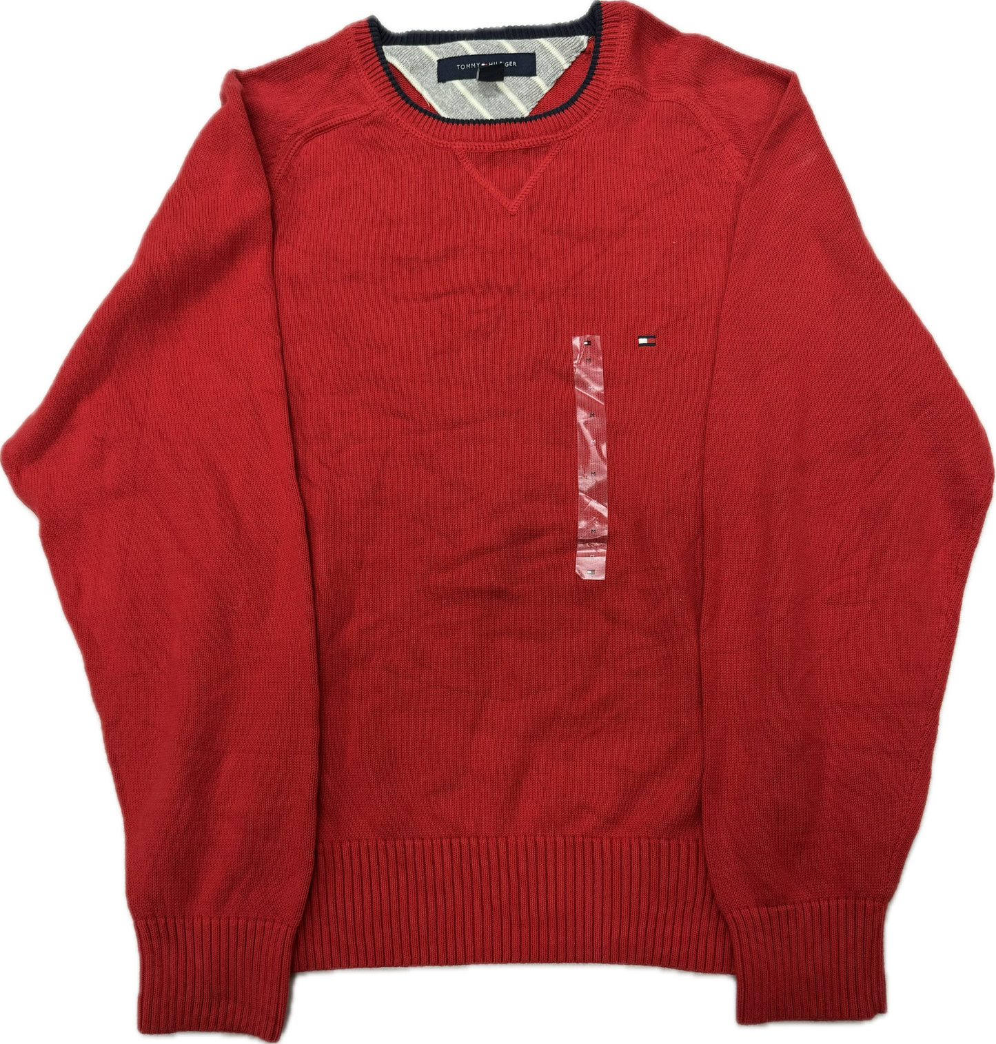 Vintage Tommy Hilfiger Logo Knit Crewneck Sweater(Medium)