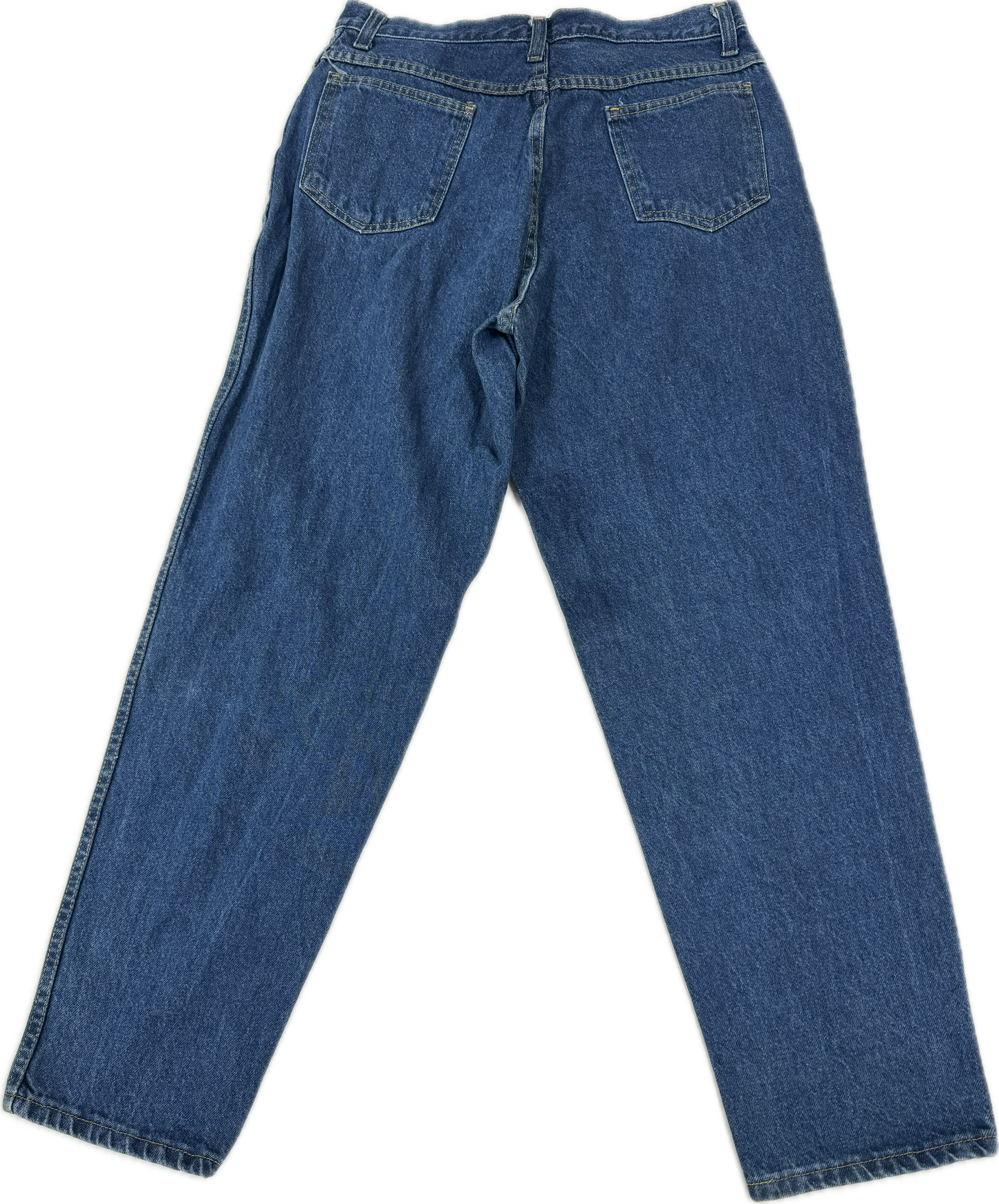 Vintage Straight Dark Wash Denim Pants Jeans(Youth 14-16)