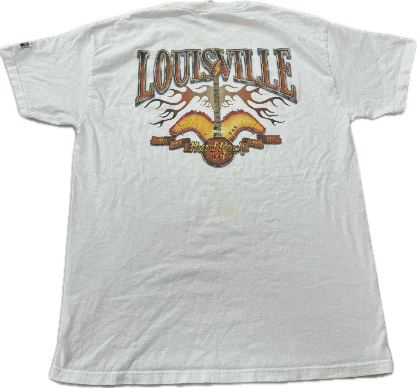 Vintage Hard Rock Cafe Logo Louisville Kentucky Vacation Tee(Large)