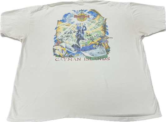 Vintage Hard Rock Cafe Logo Cayman Islands Vacation Tee(XXL)