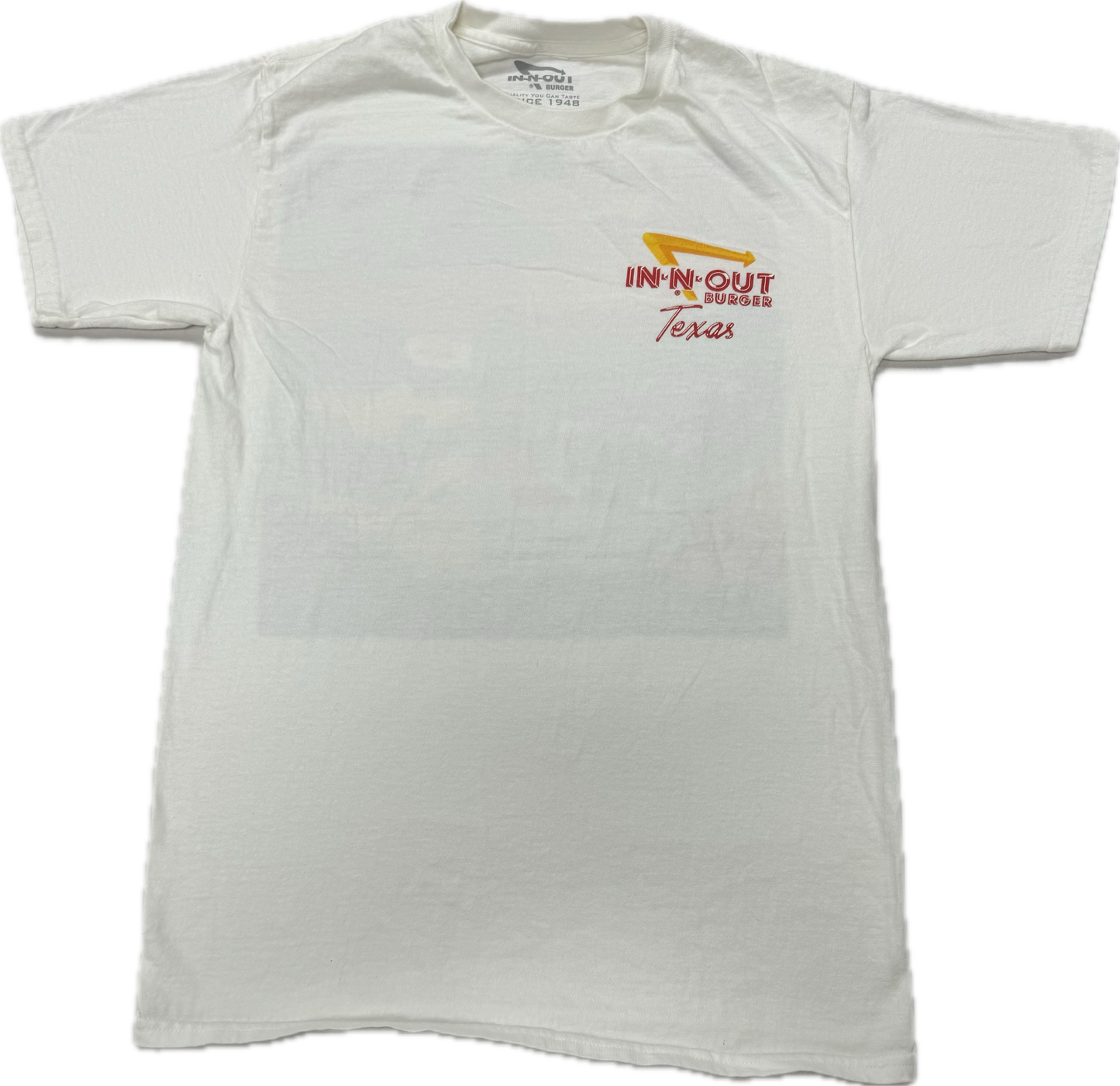 Vintage In n Out Burger Logo Texas Vacation Tee(Small)