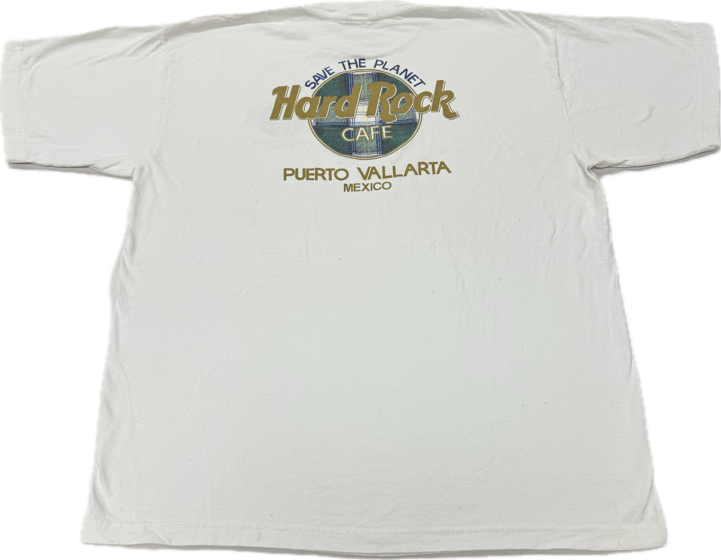 Vintage Hard Rock Cafe Logo Puerto Vallarta Mexico Vacation Tee(XXL)