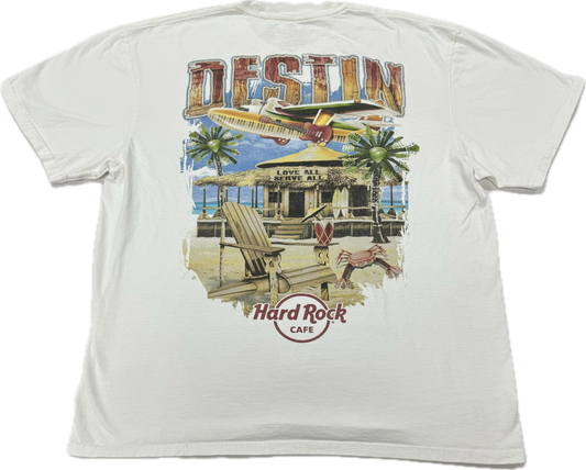 Vintage Hard Rock Cafe Logo Destin Vacation Tee(XL)