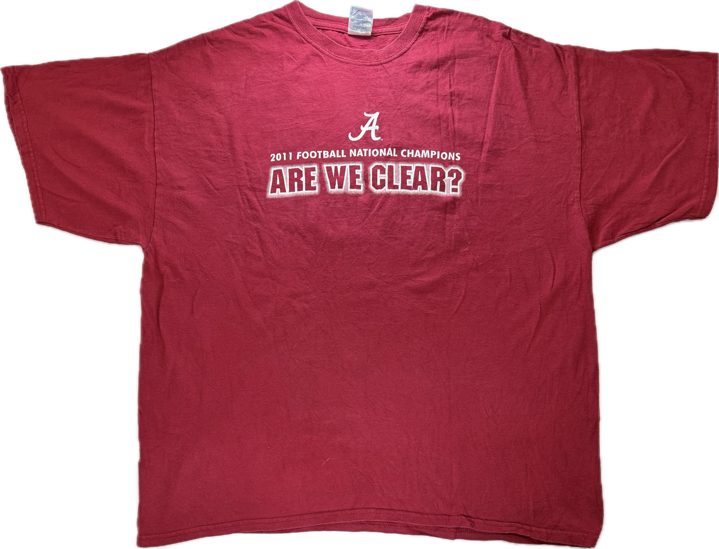 Vintage 2011 Alabama Crimson Tide NCAA National Championship Tee(XXL)