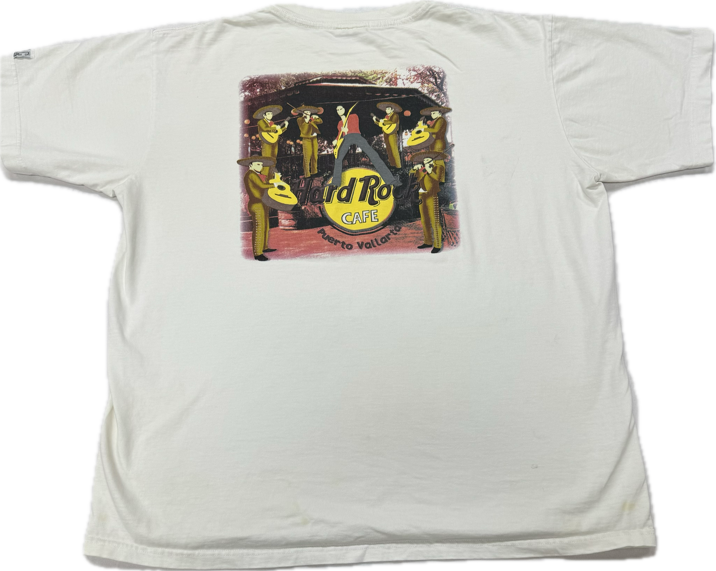 Vintage Hard Rock Cafe Logo Puerto Vallarta Mexico Vacation Tee(XL)