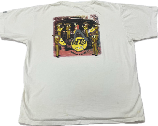 Vintage Hard Rock Cafe Logo Puerto Vallarta Mexico Vacation Tee(XL)