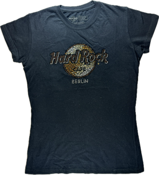 Vintage Hard Rock Cafe Berlin Logo Tee(Women's XS)