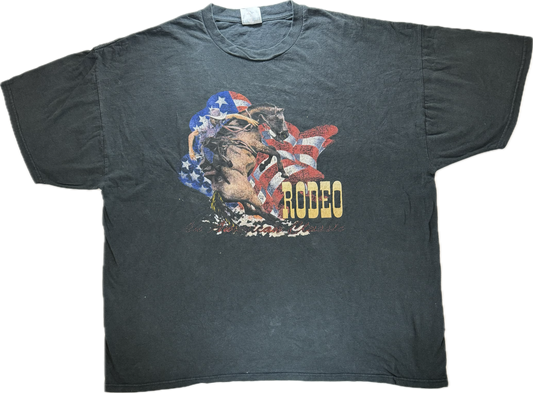 Vintage Animal Rodeo Horses American Classic Tee(XXL)