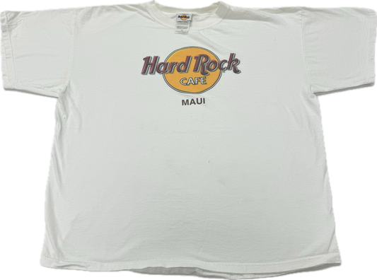 Vintage Hard Rock Cafe Logo Maui Hawaii Vacation Tee(XXL)