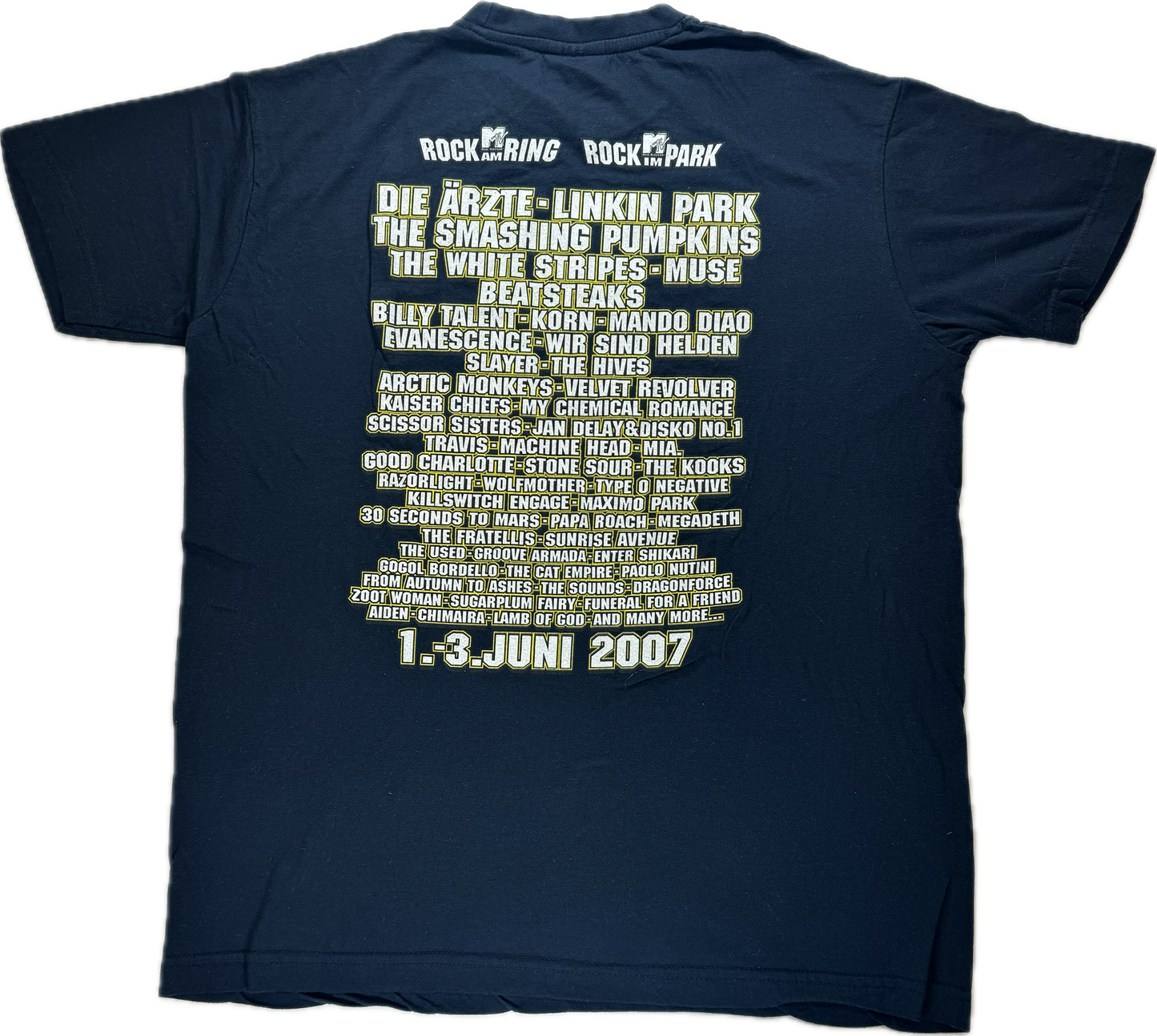 Vintage Rock Am Ring 2007 Festival Band Tee(Small)